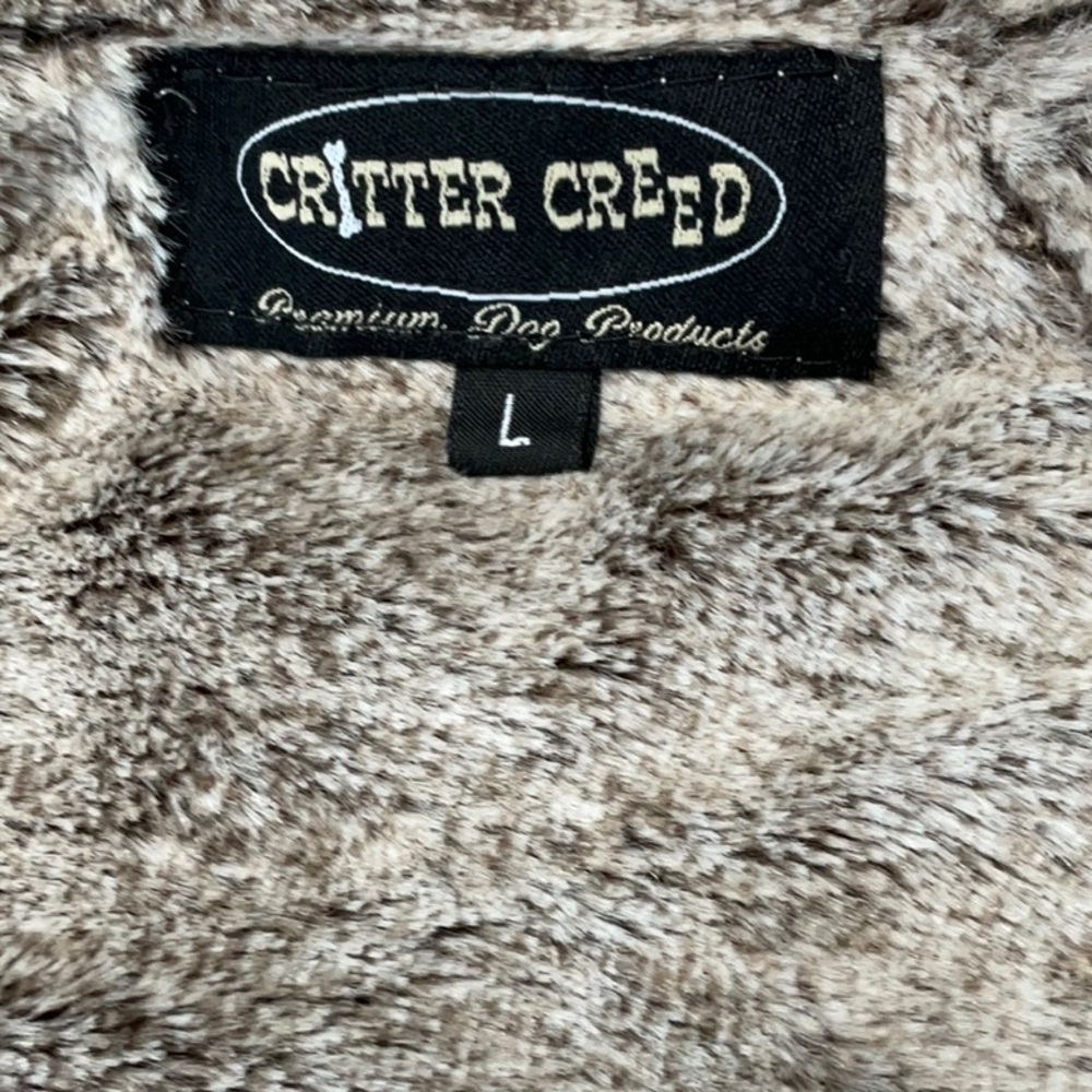 Tan Quilted Dog Jacket Size Large - Picture 4 of 4